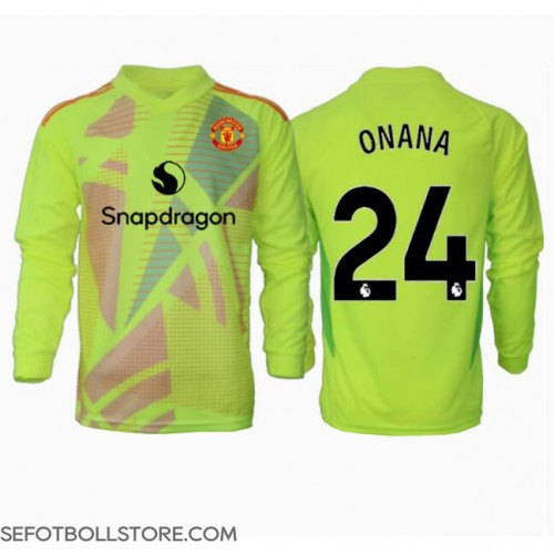 Manchester United Andre Onana #24 Målvakt Replika Bortatröja 2024-25 Långärmad
